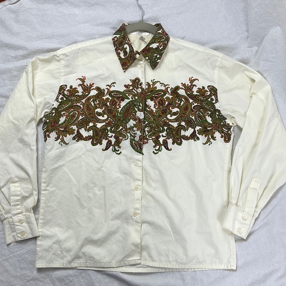 Vintage 80's-90's Esprit Button Down Shirt - Picture 1 of 6